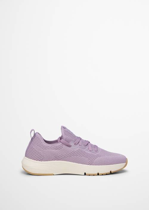 Knitted sneaker model Leila Dusty Lavender right shoe outer view