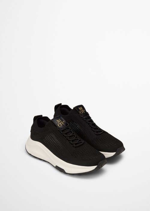 Knitted sneaker model Liv — Black