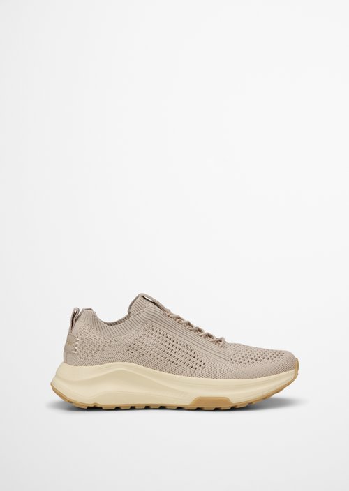 Knitted sneaker model Liv — Dusty Beige Melange