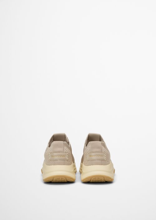Knitted sneaker model Liv — Dusty Beige Melange