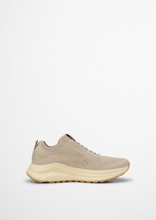 Knitted sneaker model Liv — Dusty Beige Melange