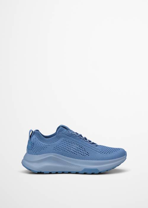 Zapatilla de punto modelo Liv Fall Sky vista exterior del zapato derecho