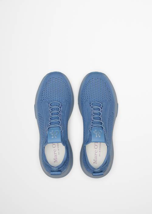 Zapatilla de punto modelo Liv Fall Sky en vista superior