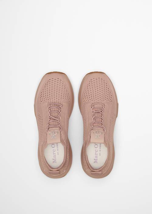 Zapatilla de punto modelo Liv Nude en vista superior