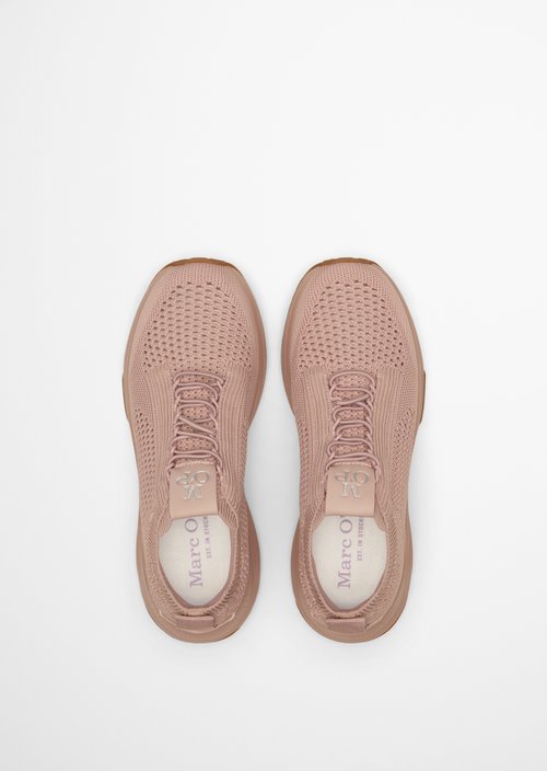 Knitted sneaker model Liv — Nude