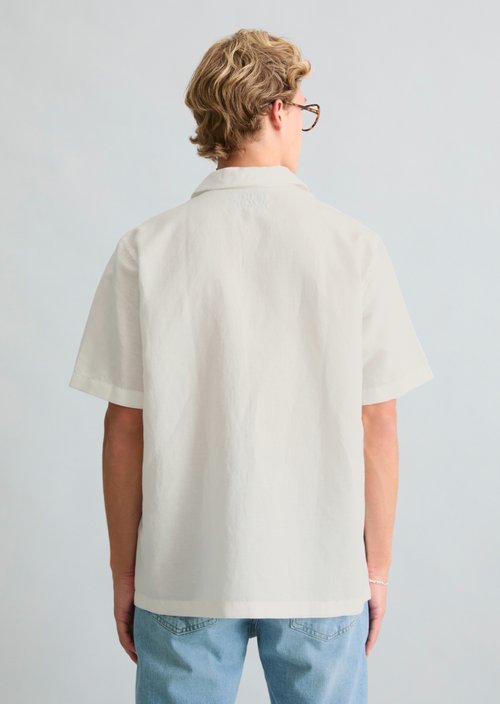Crayfish Capsule Short-Sleeve Shirt — Silky White