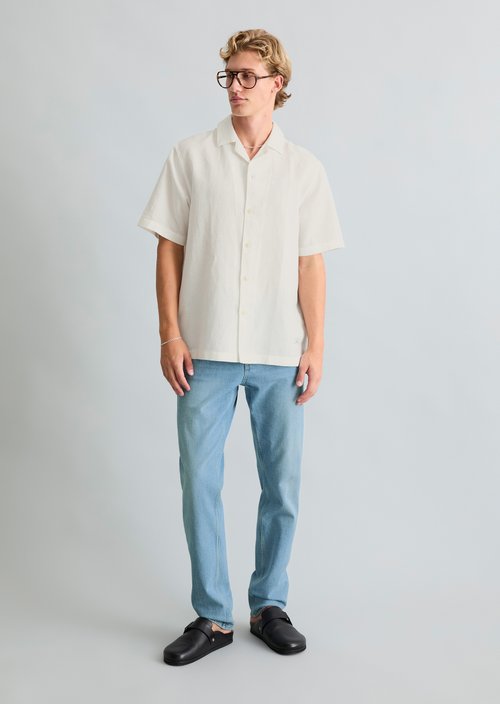 Crayfish Capsule Short-Sleeve Shirt — Silky White