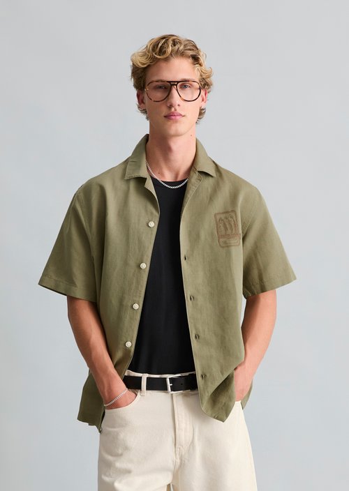 Crayfish Capsule Short-Sleeve Shirt — Chalky Sage