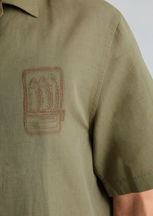 Crayfish Capsule Short-Sleeve Shirt — Chalky Sage