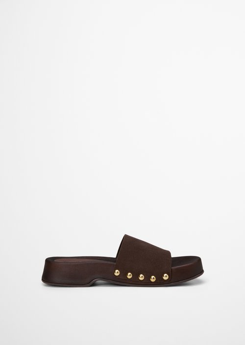 Mule model Mary — Burnt Coffee