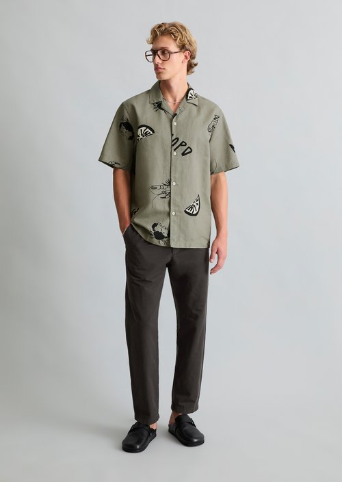 Crayfish Capsule Short-Sleeve Shirt — Light Green