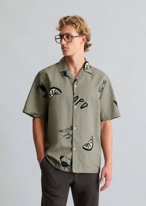 Crayfish Capsule Short-Sleeve Shirt — Light Green
