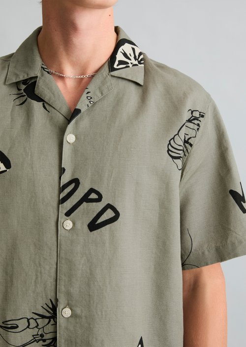 Crayfish Capsule Short-Sleeve Shirt — Light Green