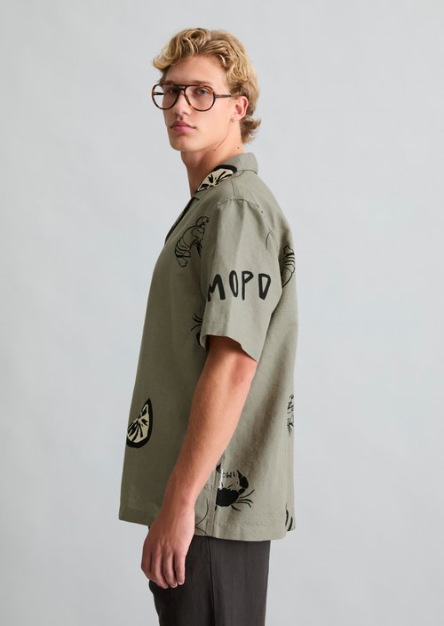 Crayfish Capsule Short-Sleeve Shirt — Light Green