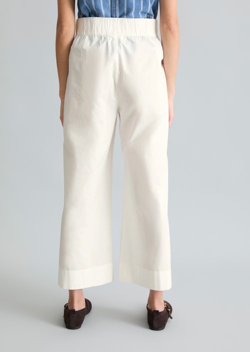 Relaxed culotte — Silky White