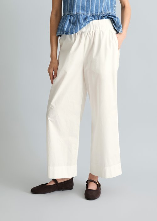 Relaxed culotte — Silky White