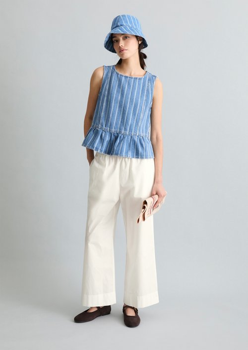 Relaxed culotte — Silky White