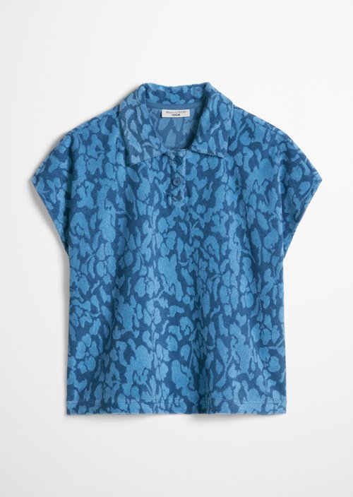 DfC terry cloth polo shirt relaxed — Medium Blue