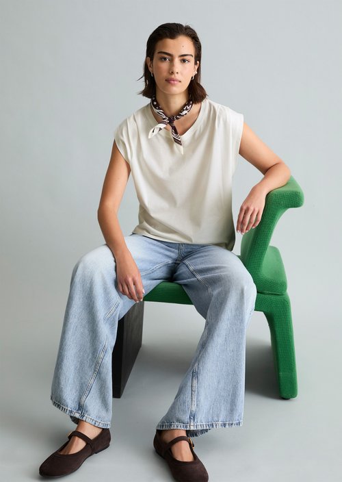 Relaxed T-shirt — Silky White