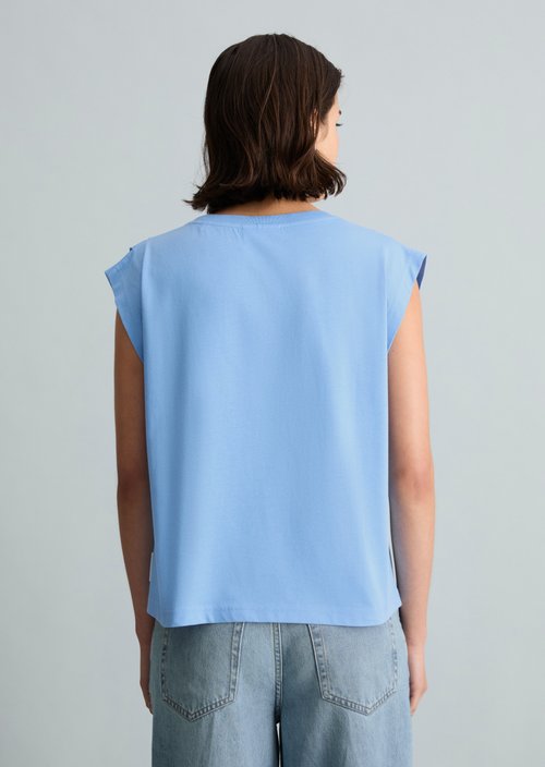 Relaxed T-shirt — Flaxflower Blue