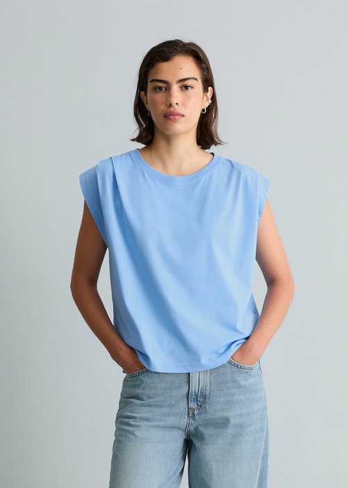 Relaxed T-shirt — Flaxflower Blue