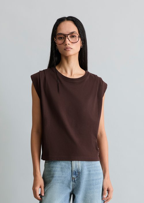 Relaxed T-shirt — Burnt Aubergine