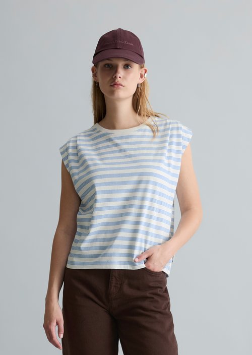 Relaxed striped T-shirt — Offwhite