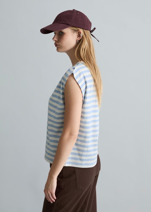 Relaxed striped T-shirt — Offwhite