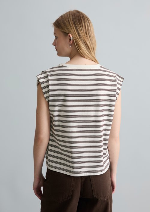 Relaxed striped T-shirt — Offwhite