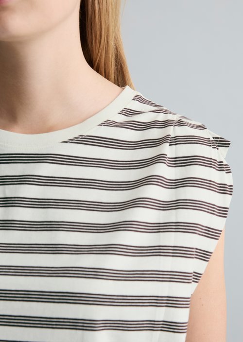 Relaxed striped T-shirt — Offwhite