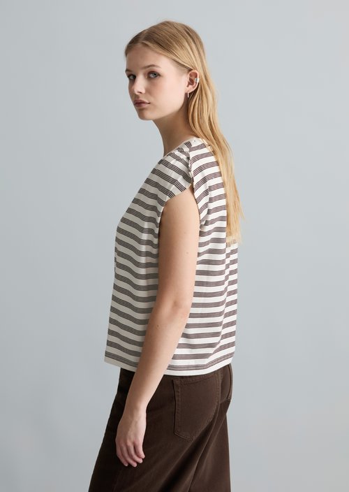 Relaxed striped T-shirt — Offwhite