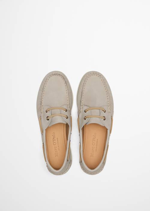 Scarpa da barca modello Nadja MO'P Offwhite in vista dall’alto