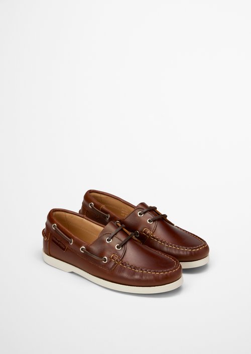 Boat shoe model Nadja — Dark Brown
