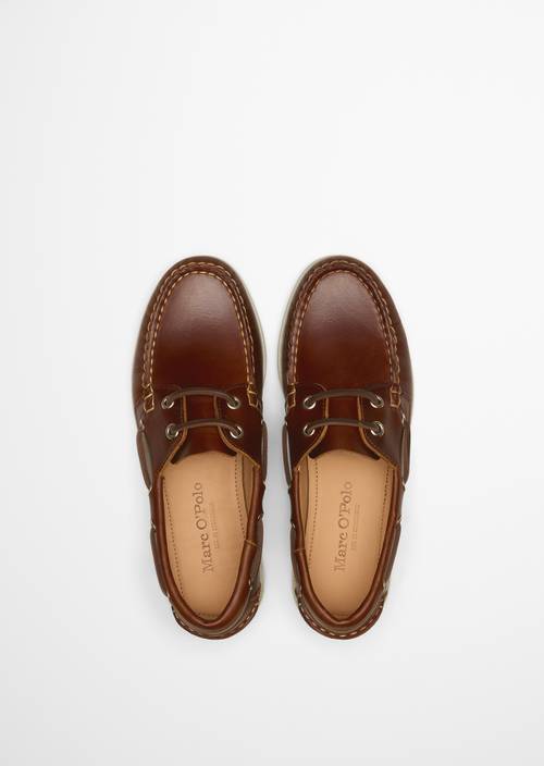 Scarpa da barca modello Nadja Dark Brown in vista dall’alto