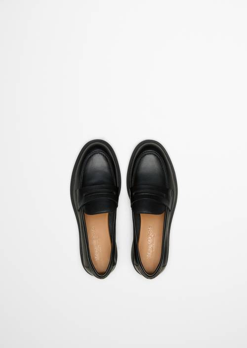 Penny-Loafer Model Paula Black in Ansicht von oben