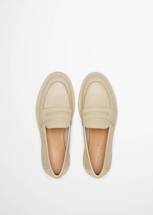 Penny-Loafer Model Paula Raw Cotton in Ansicht von oben