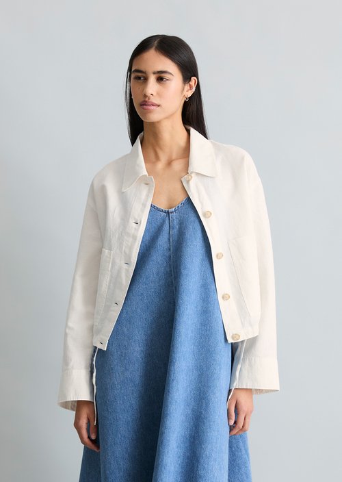 Jacket relaxed — Silky White