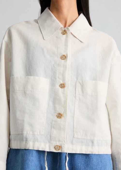 Jacket relaxed — Silky White