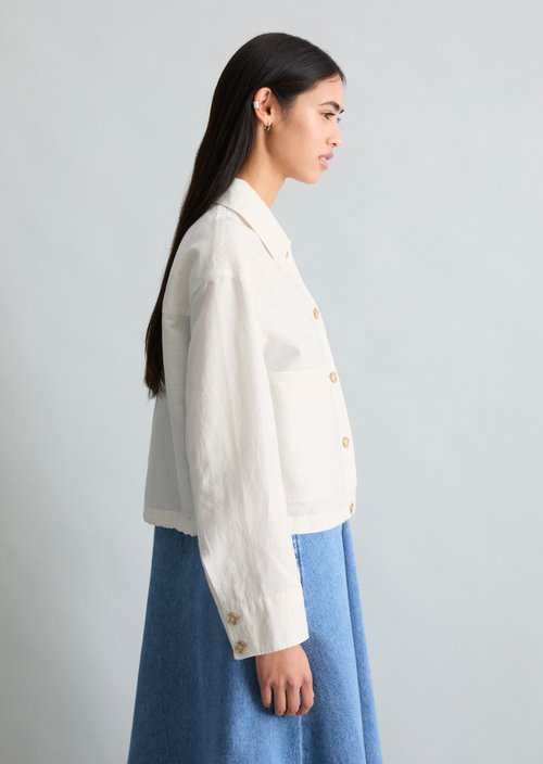 Jacket relaxed — Silky White