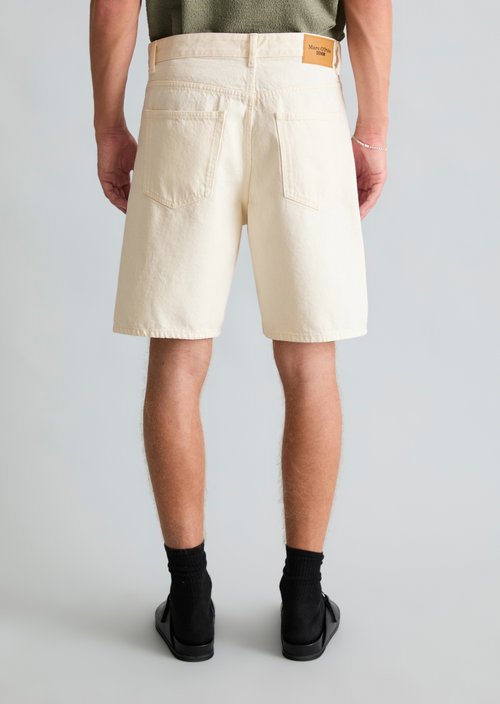 Denim shorts model Kalle relaxed — White