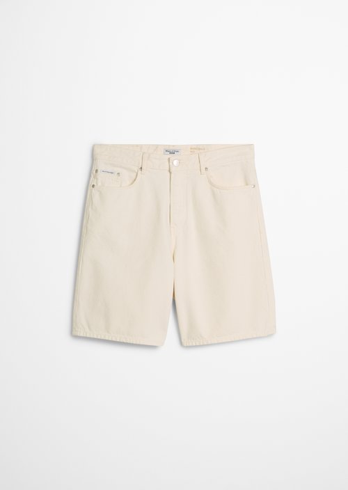 Denim shorts model Kalle relaxed — White
