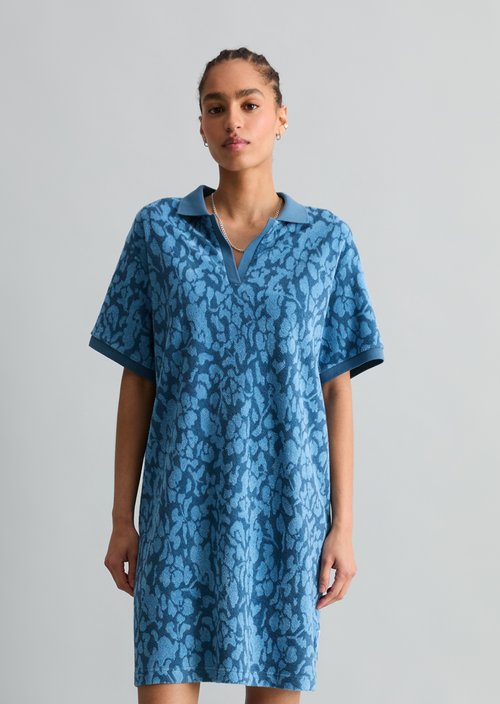 Terry dress regular — Medium Blue