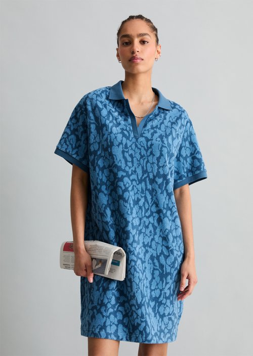Terry dress regular — Medium Blue