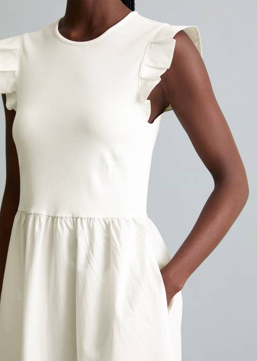 h and m draped jersey dress The Draped Shoulder Mini Dress