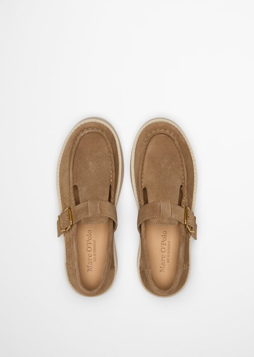 Mary Jane loafer model Pia — Darker Sand