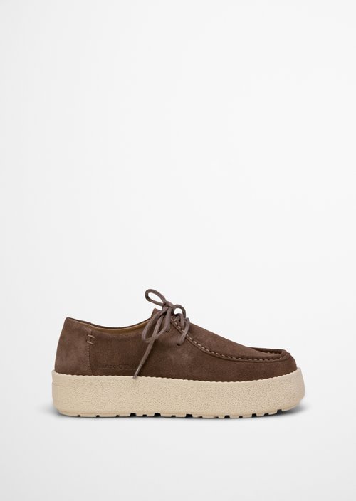 Lace-up model Pia — Dark Taupe
