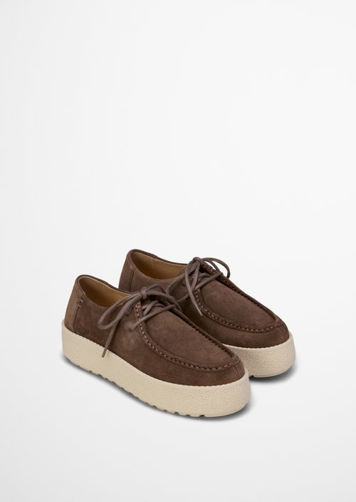 Lace-up model Pia — Dark Taupe