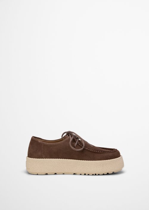 Lace-up model Pia — Dark Taupe