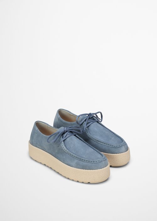 Lace-up model Pia — Light Blue