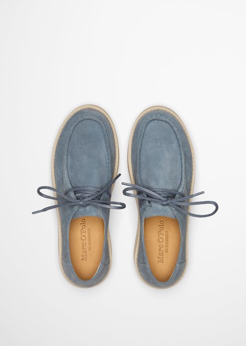 Lace-up model Pia — Light Blue